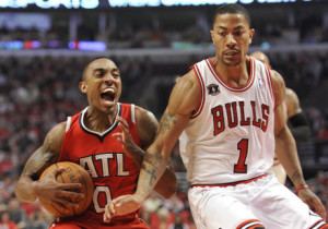 Jeff Teague e Derrick Rose