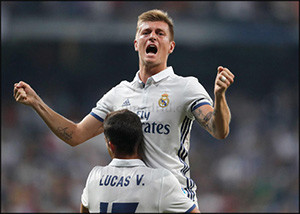 Toni Kroos desata o nó do empate e garante os 3 pontos ao Real Madrid