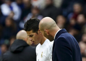 Será que Zidane tem como encaixar James ou estará o colombiano de saida?