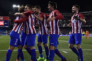 Colchoneros cumprem objectivo com vitória caseira por 3-0.