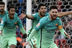 Messi volta a ser fundamental na vitória catalã.