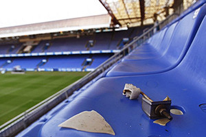 Estádio Riazor também ficou bastante danificado.