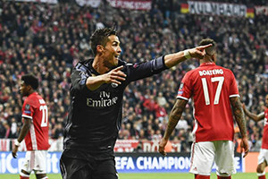 Cristiano Ronaldo é o primeiro homem no planeta a atingir os 100 golos em competições europeias.