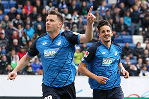 Hoffenheim mantém-se à caça do 3º lugar.