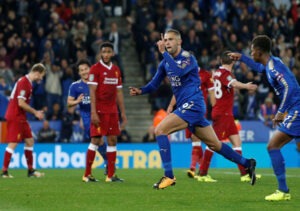 Os dois golos do Leicester sobre o Liverpool resultaram de lances de bola parada.