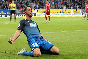 Bis de Mark Uth garante 3 pontos importantes ao Hoffenheim.