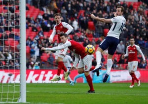 Foi o sétimo dérbi do norte de Londres consecutivo a marcar para Kane.