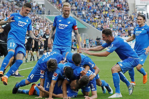 Hoffenheim marca a primeira presença de sempre na Liga dos Campeões.