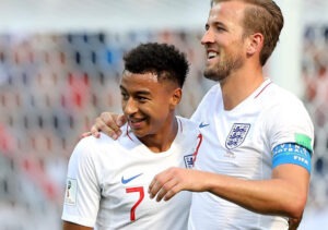 Os dois homens do jogo: Kane fez o hat trick mas Lingard criou as condições para a Inglaterra se distanciar cedo. 