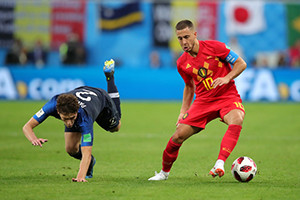 Hazard foi inesgotável durante o jogo mas, infelizmente, não foi suficiente.